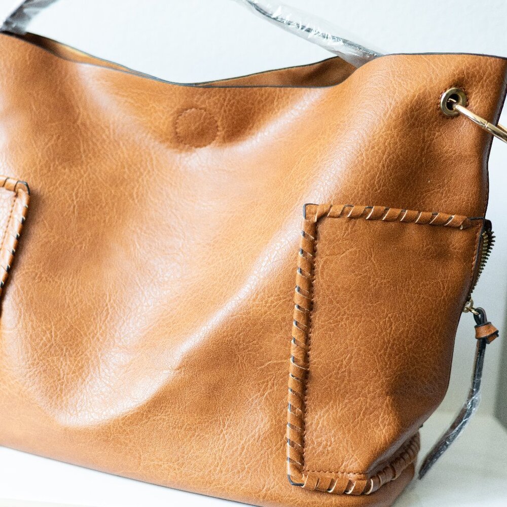 Cognac Leather Purse